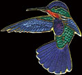 Fiery Hummingbird Pin by WM Spear Designs