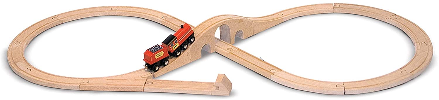 Figure 8 Wooden Train Set by Melissa Doug 2