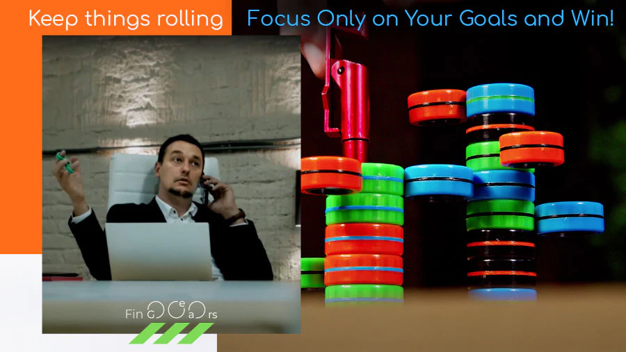 Fingears Medium OrangeGreen by Blue Orange 3