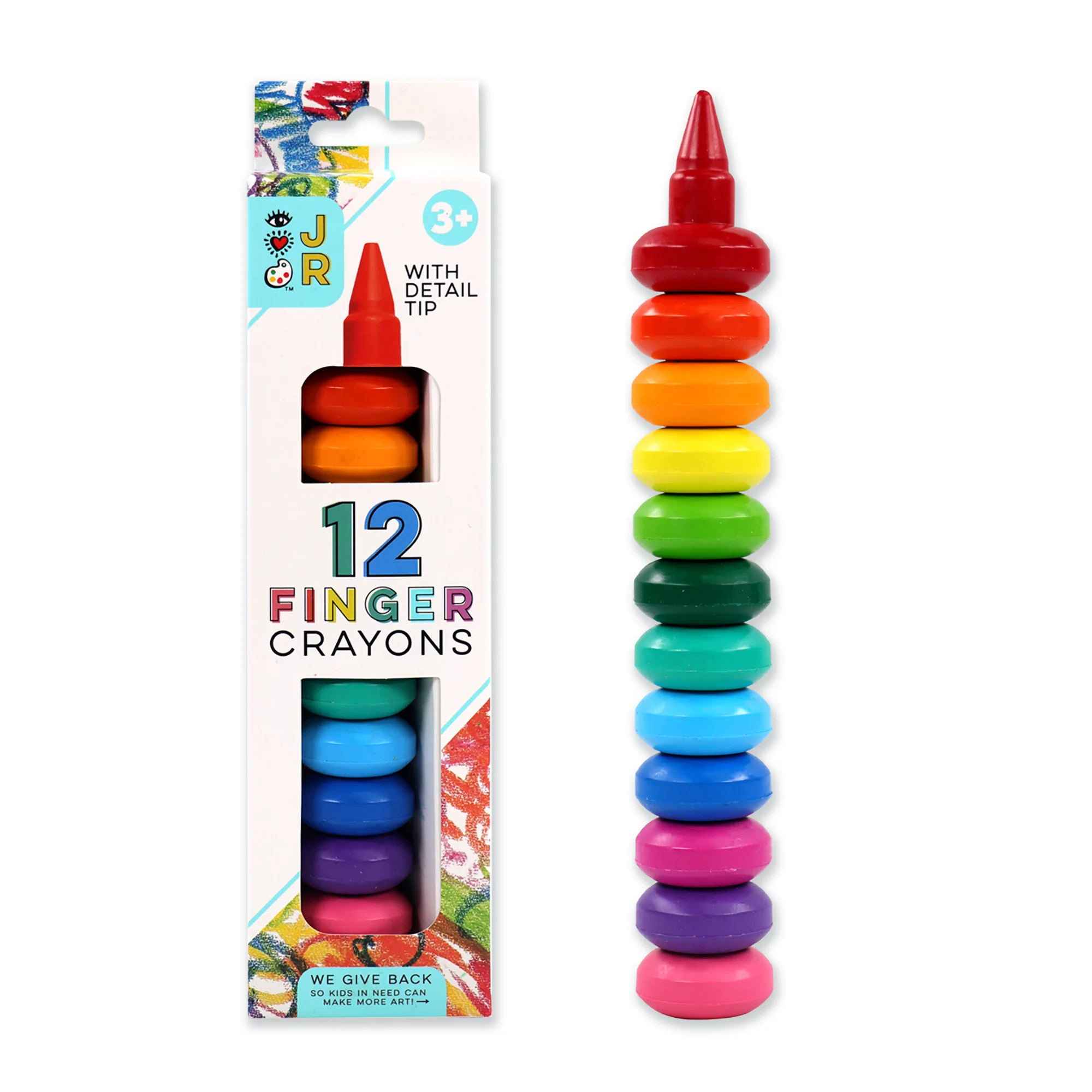 Finger Crayons by Bright Stripes