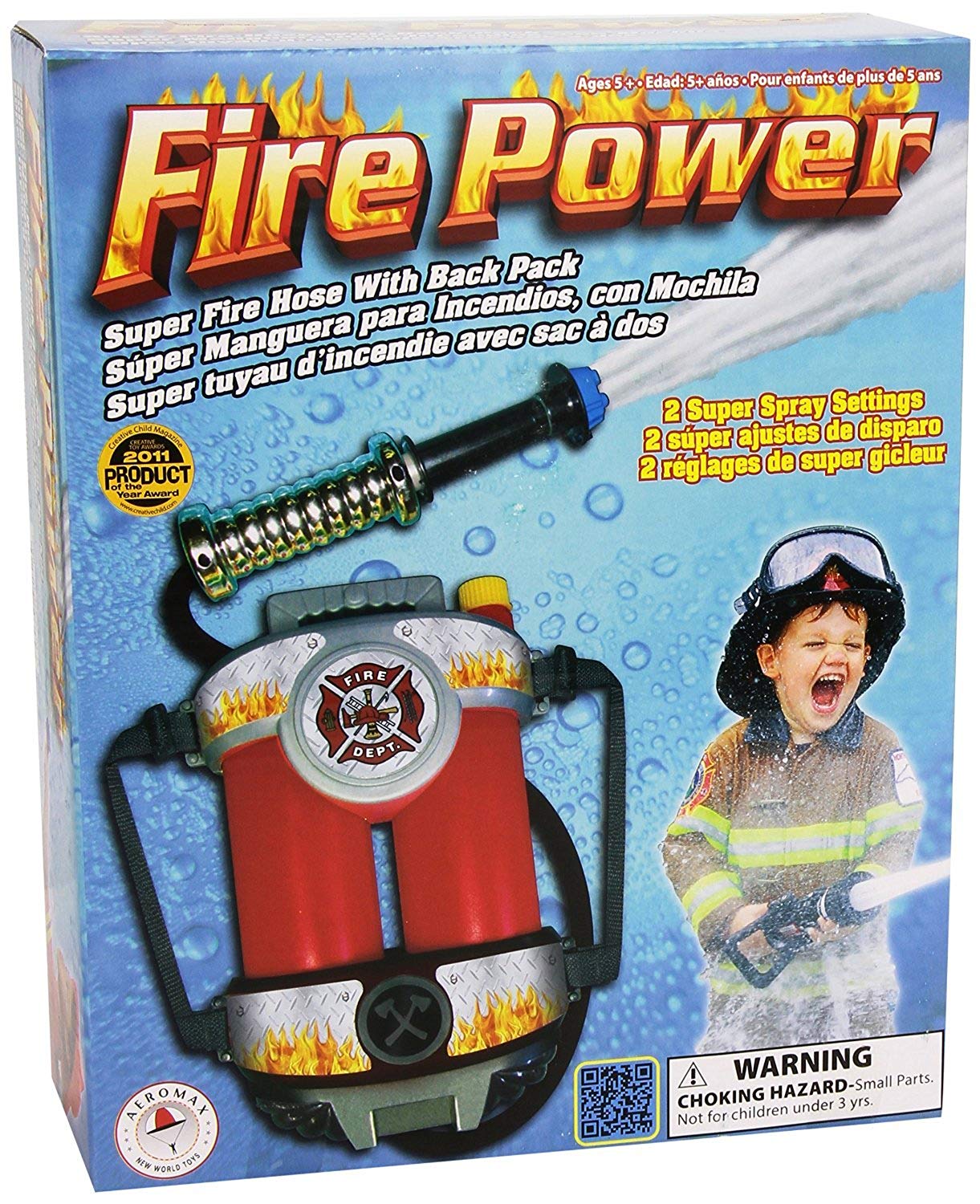 Fire Power Super Fire Hose with Back Pack by Aeromax
