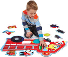 Fire Truck Pups Floor Puzzle by Peaceable Kingdom 1