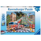 Fire Truck Rescue 100pc Puzzle-by-Ravensburger