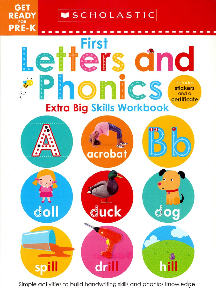 First Letters and Phonics Get Ready for Pre K Workbook Scholastic Early Learners by Scholastic