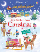 First Sticker Book Christmas: A Christmas Holiday Book for Kids-by-Usborne