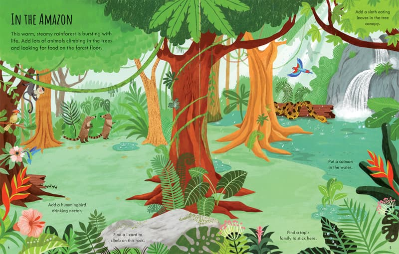 First Sticker Book Planet Eart by Usborne 1