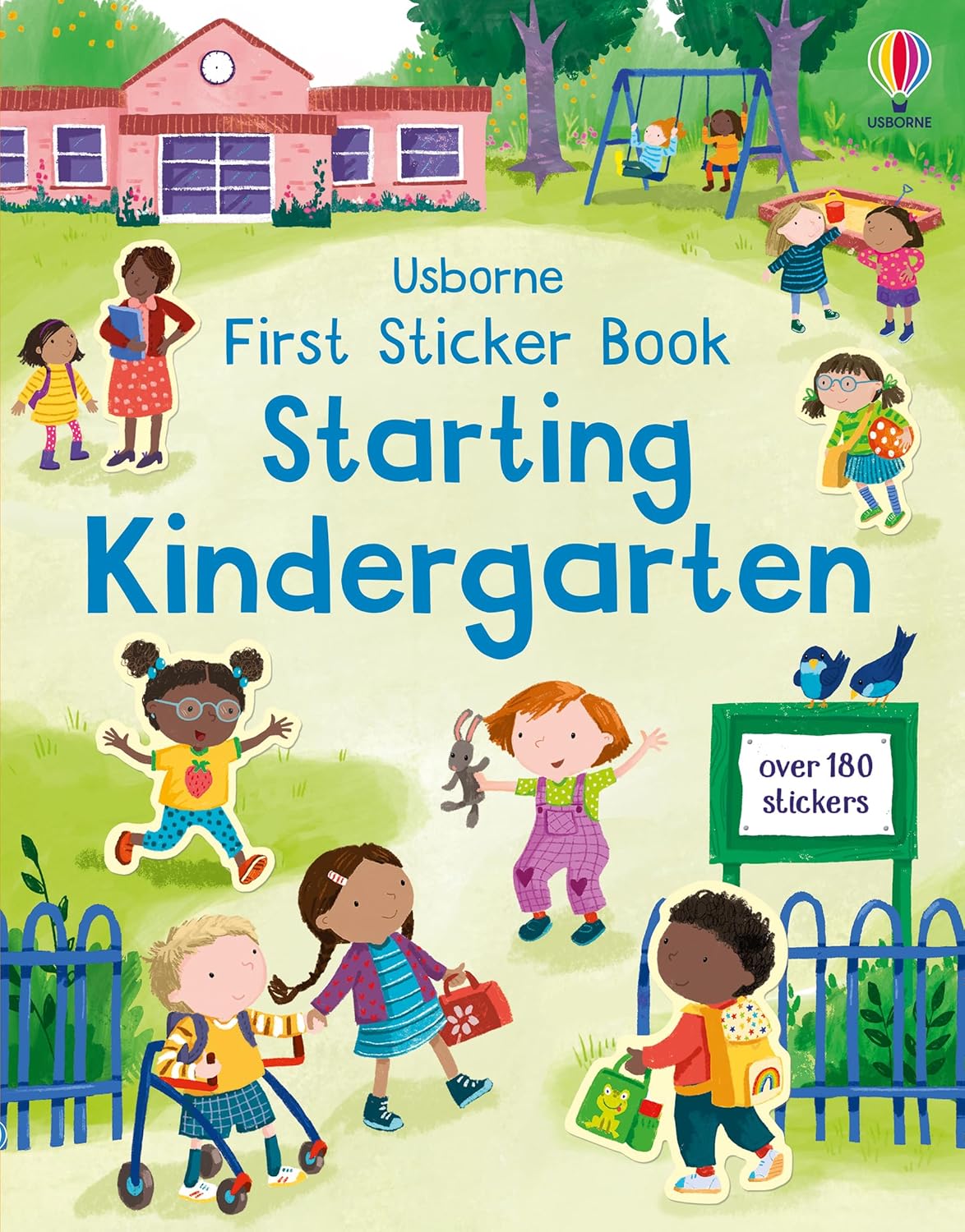 First Sticker Book Starting Kindergarten-by-Usborne