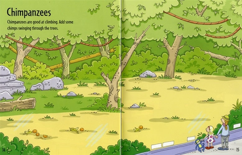 First Sticker Book Zoo by Usborne 3