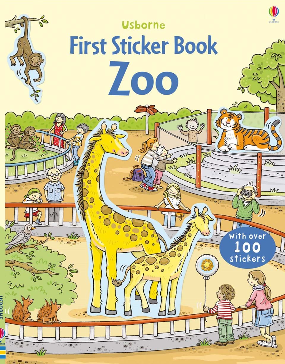 First Sticker Book Zoo by Usborne