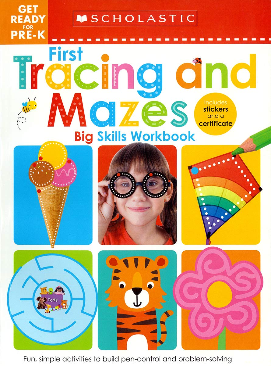 First Tracing and Mazes Get Ready for Pre K Workbook Scholastic Early Learners by Scholastic
