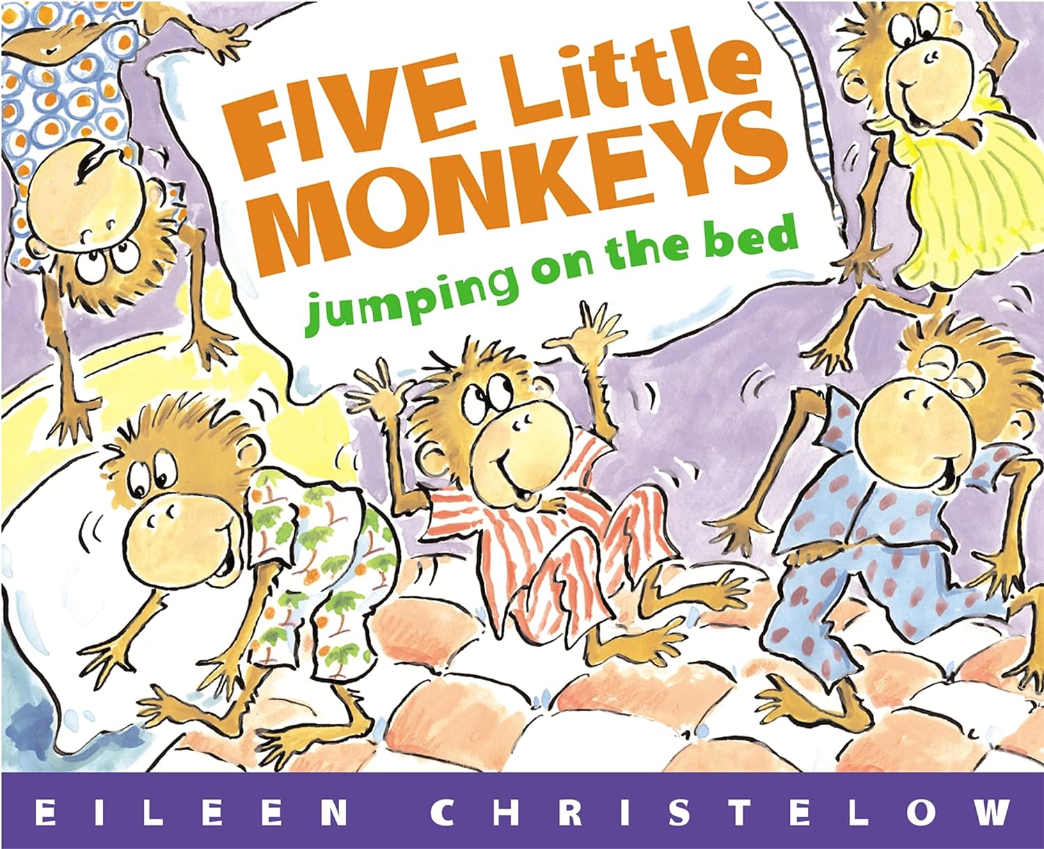 Five Little Monkeys Jumping on the Bed Board Book-by-Harper Collins