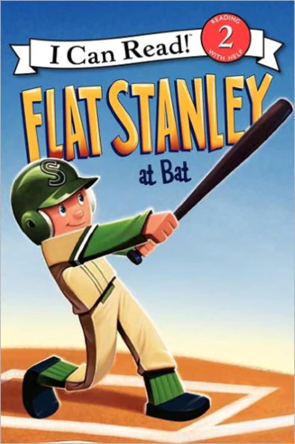 Flat Stanley at Bat (I Can Read Level 2)-by-Harper Collins