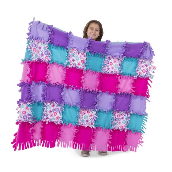 Flower Fleece Quilt by Melissa Doug 2