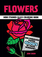 Flowers Stained Glass Coloring Book-by-Dover Publications
