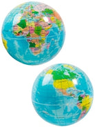 Foam Globe Ball by Warm Fuzzy Toys