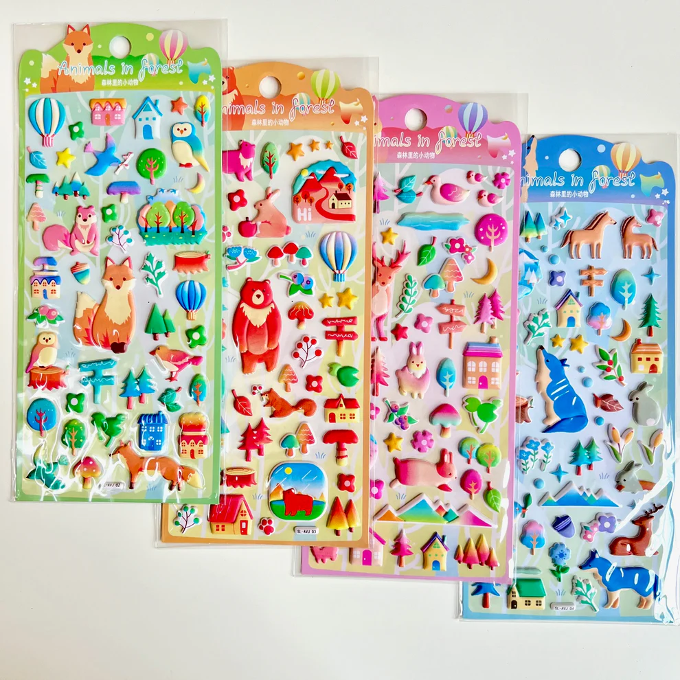 Forest Animal Home Stickers-by-BC USA