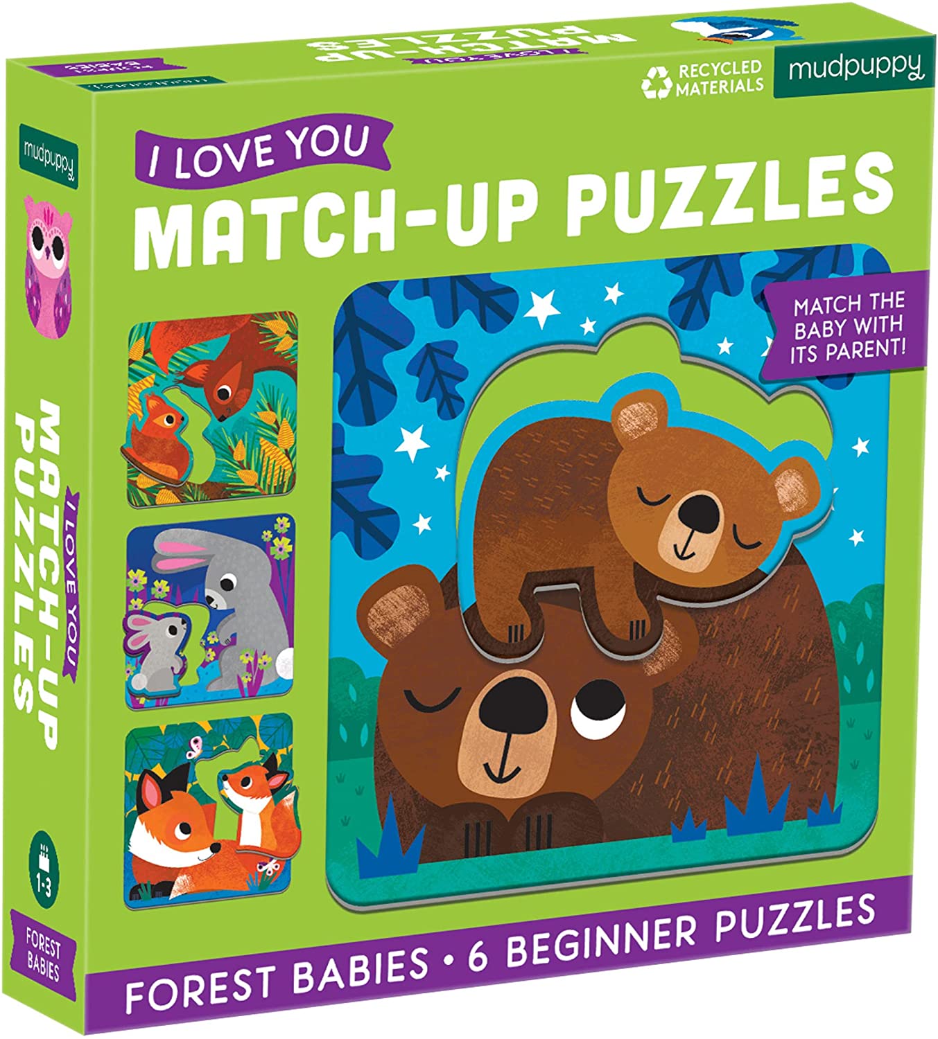 Forest Babies I Love You Match Up Puzzles by Chronicle Books