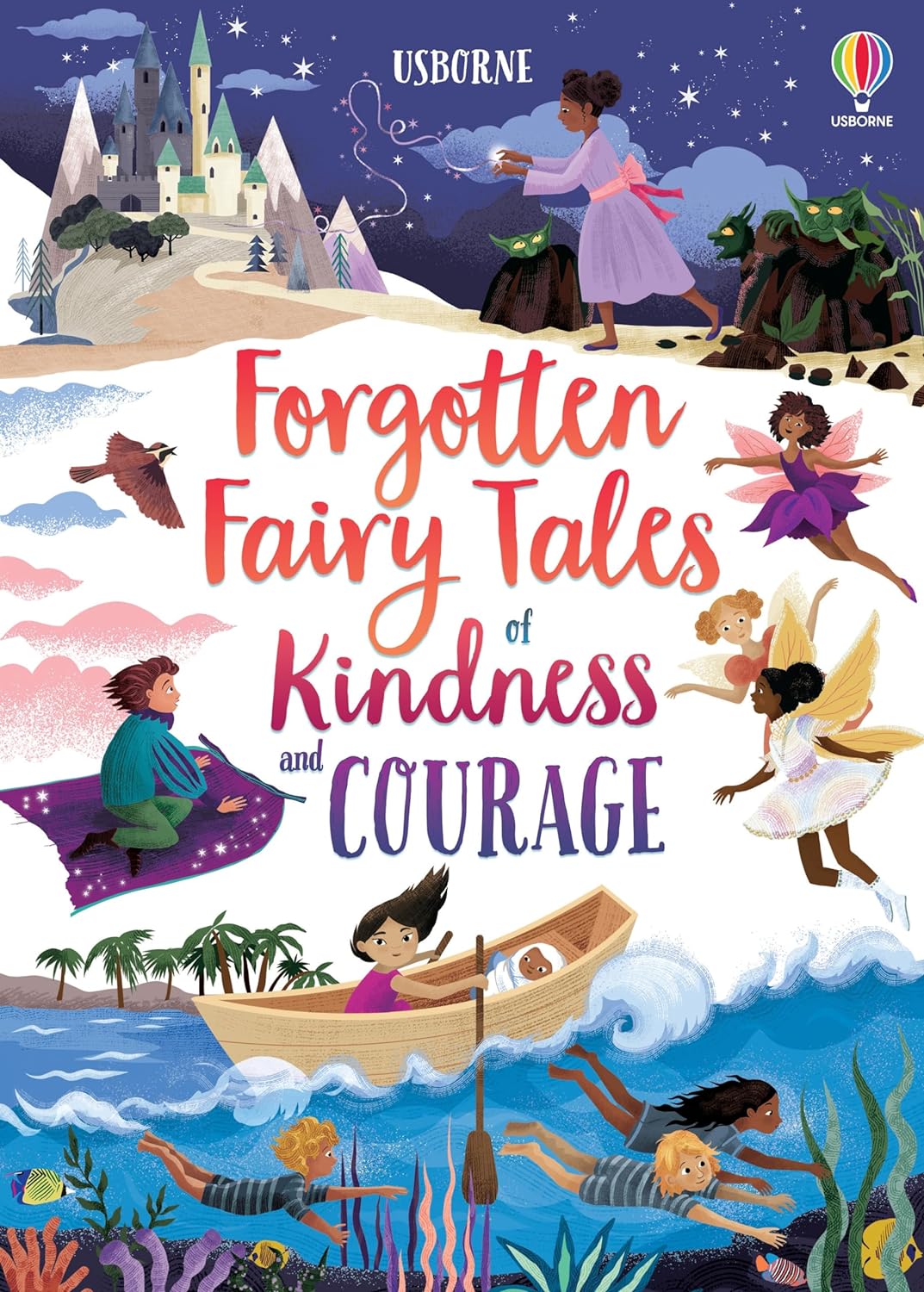 Forgotten Fairy Tales of Kindness and Courage (Illustrated Story Collections)-by-Usborne