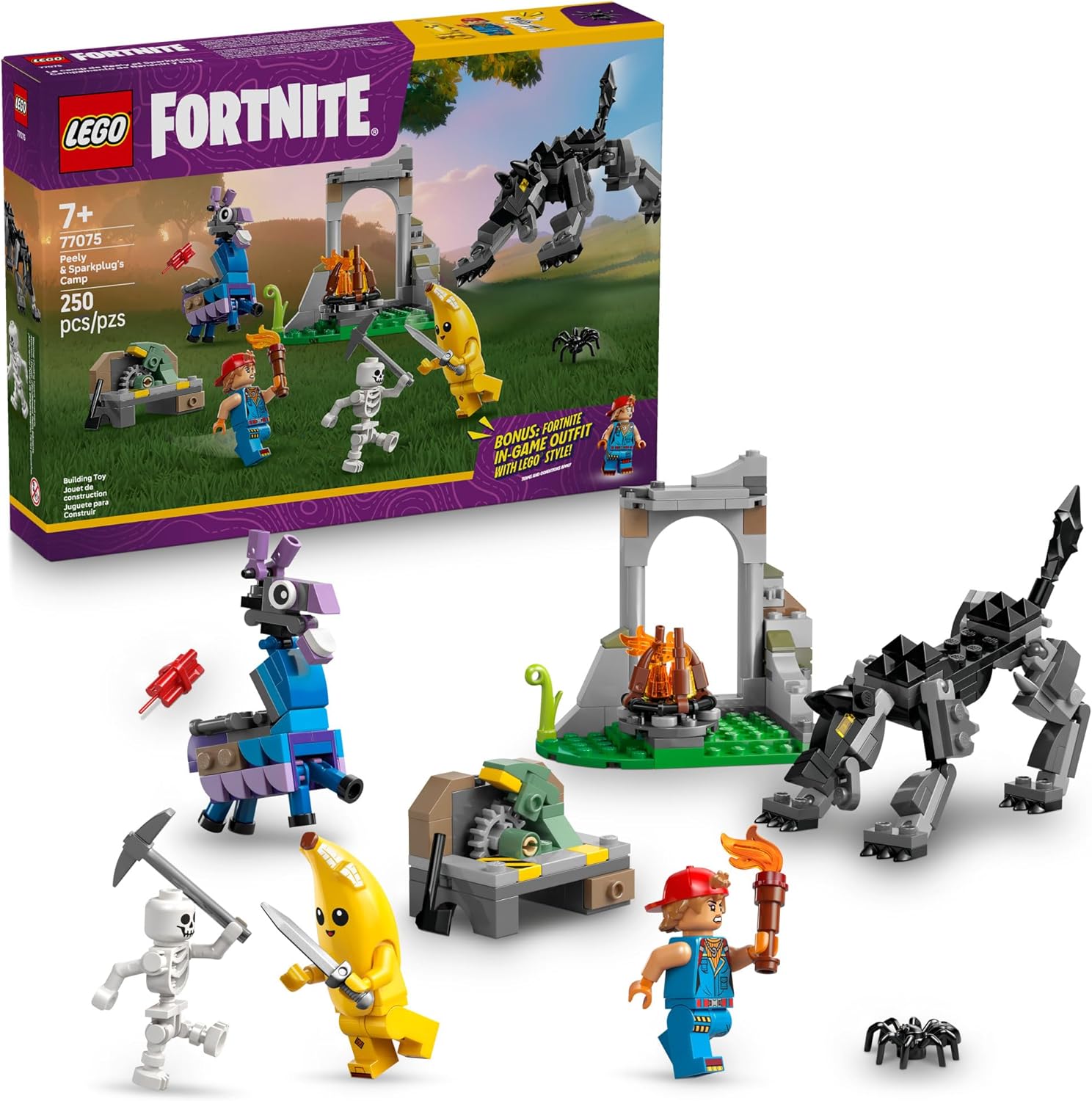 Fortnite Peely & Sparkplug’s Camp-by-Lego
