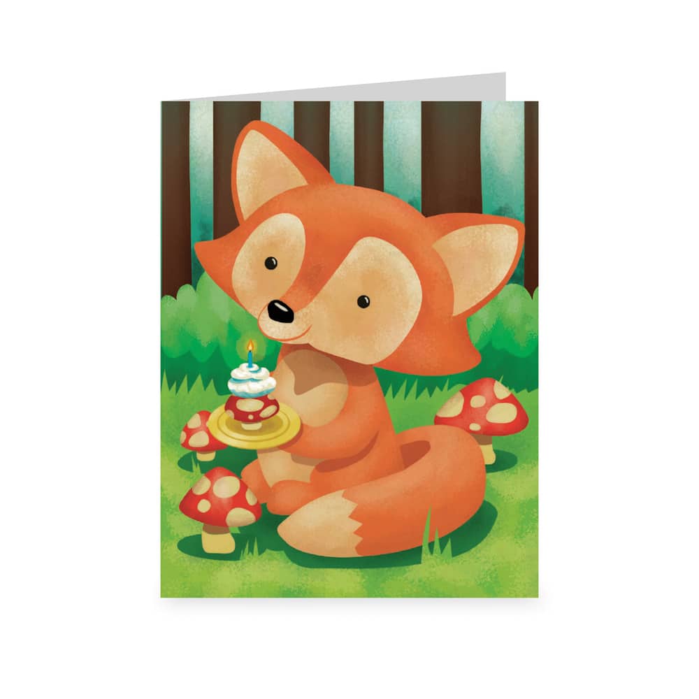 Fox Birthday Enclosure Card by Peaceable Kingdom