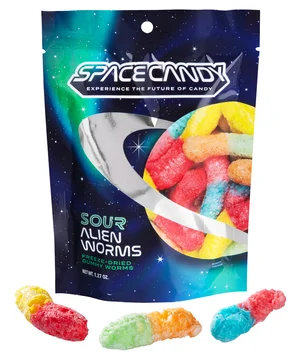 Freeze Dried Sour Alien Worms-by-Grandpa Joe's