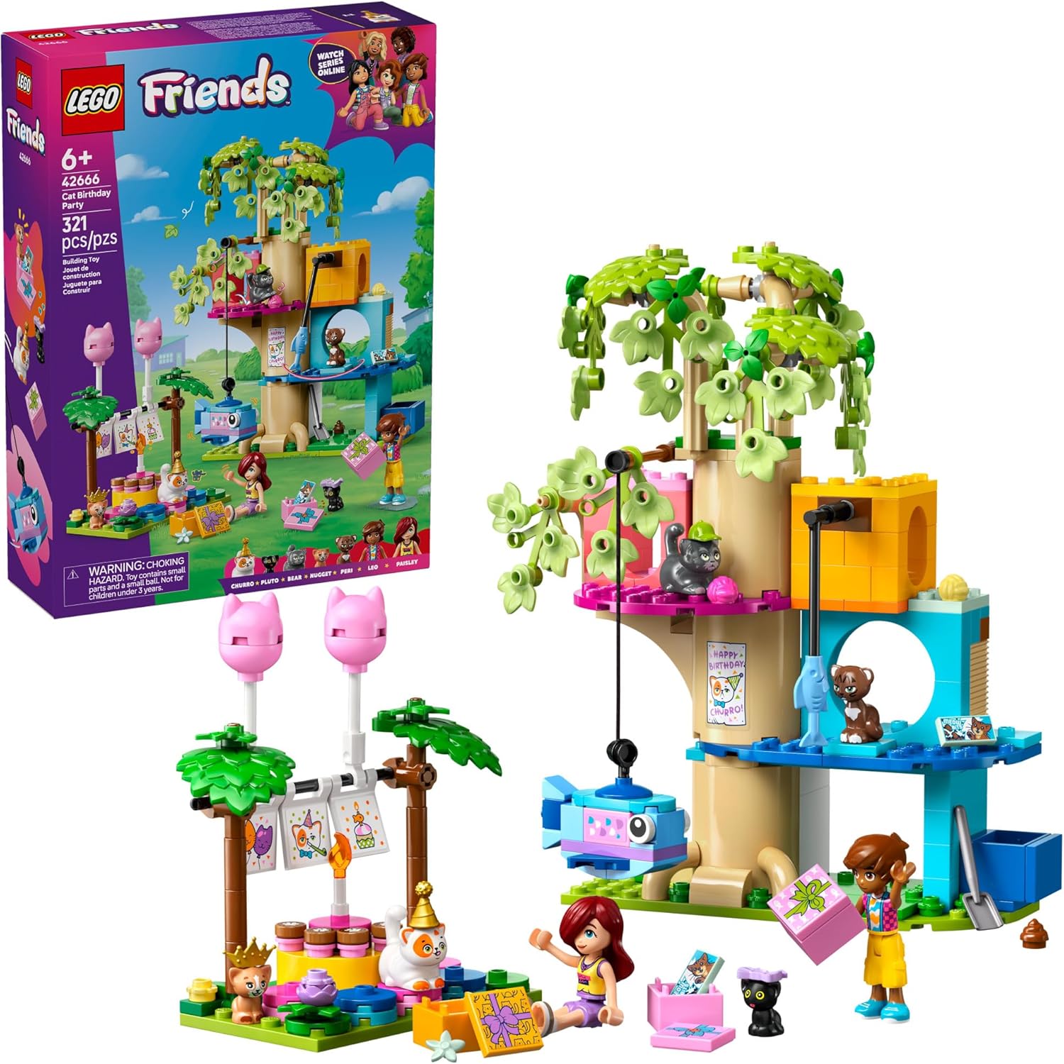 Friends Cat Birthday Party & Tree House-by-Lego