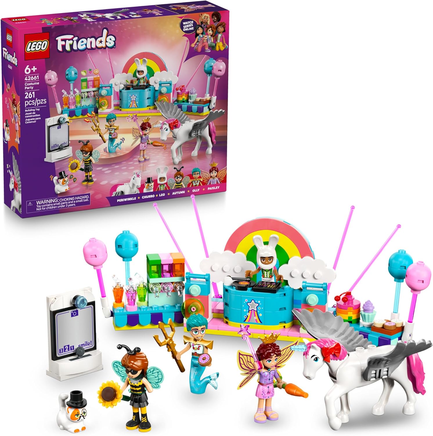 Friends Costume Party with Unicorn & Fairy-by-Lego