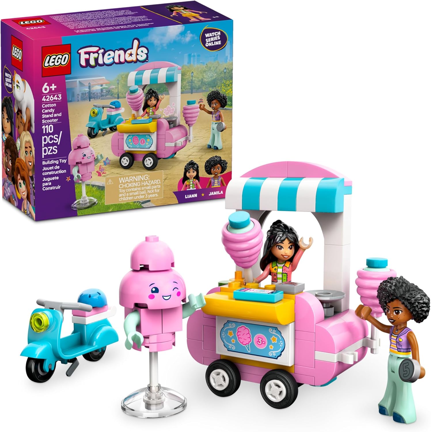 Friends Cotton Candy Stand and Scooter-by-Lego