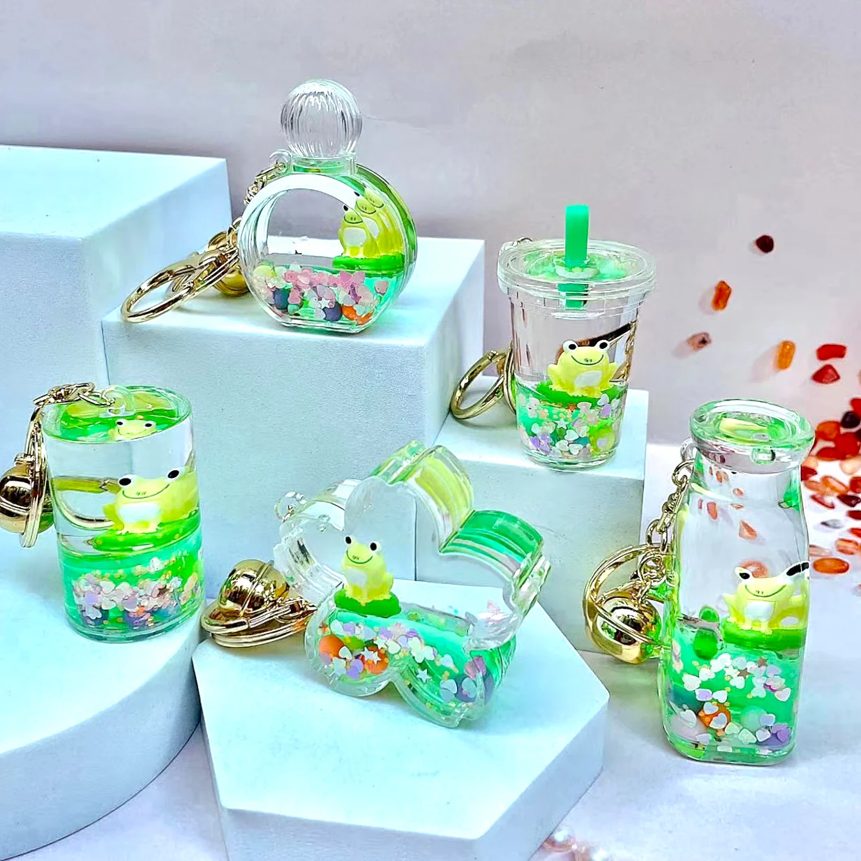 Frog Boba Floaty Key Charm-by-BC USA