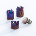 Frosted Purple Titanium Crystal Cupcakes by GeoCentral