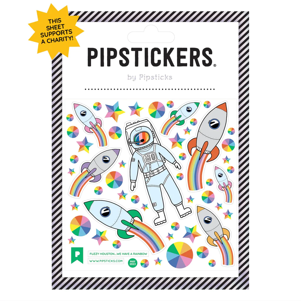 Fuzzy Houston... We Have A Problem Sticker Sheet by Pipsticks