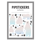 Fuzzy Polar Bear Sticker Sheet by Pipsticks
