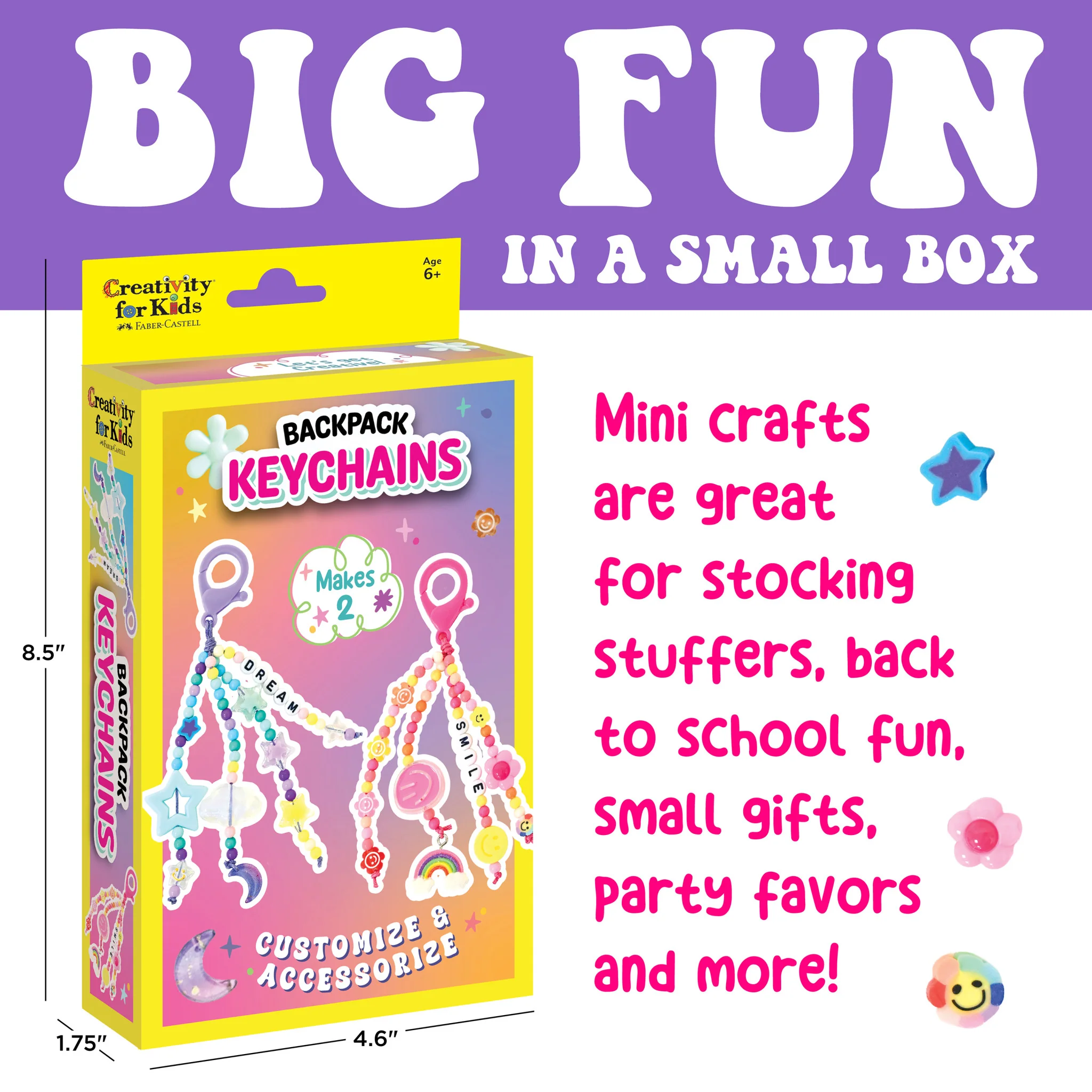 Backpack Keychains Mini Ki by Creativity for Kids