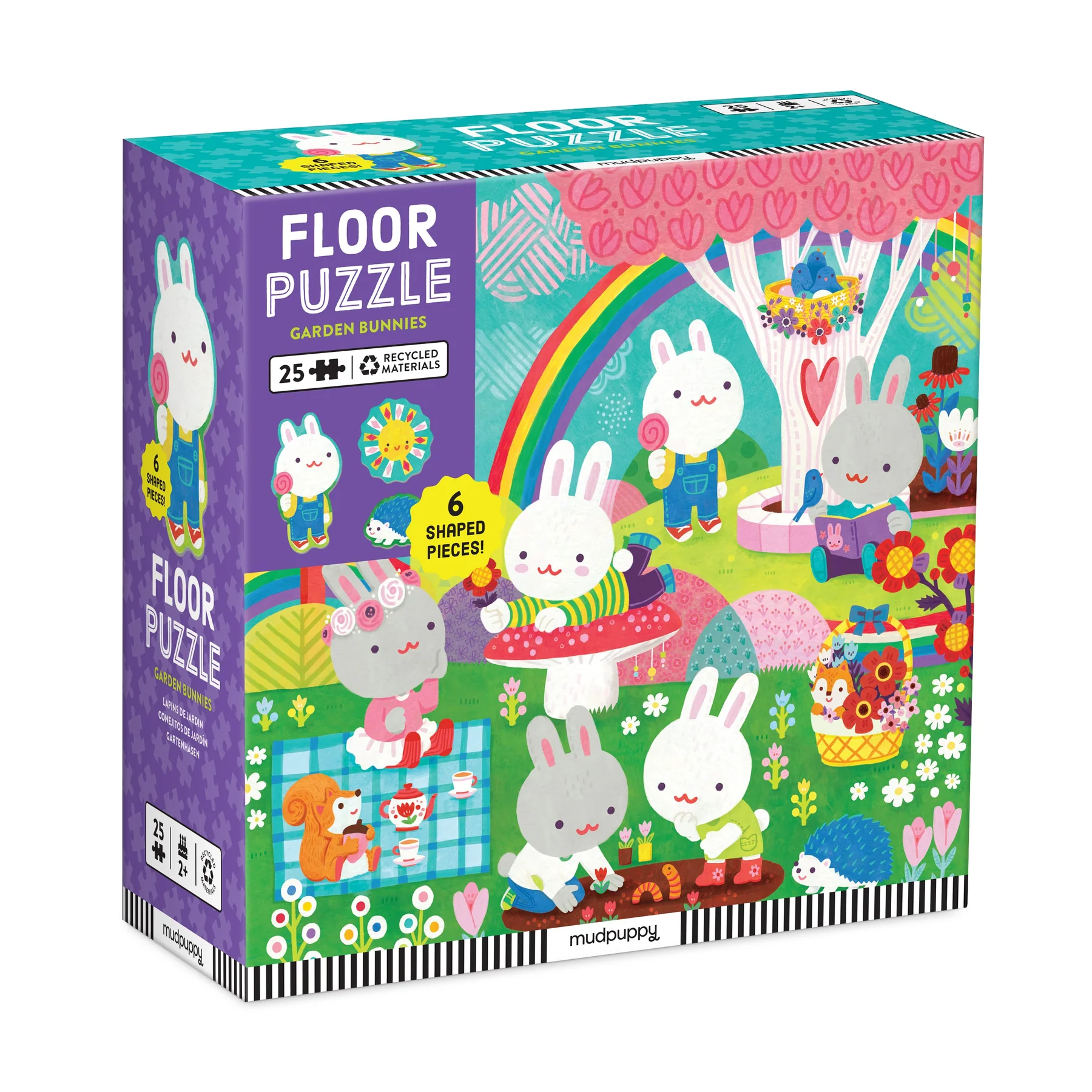Garden Bunnies 25pc Floor Puzzle-by-Mudpuppy