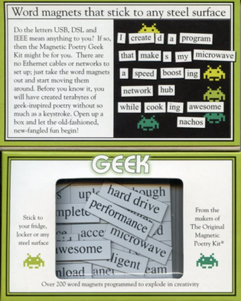 Geek Magnetic Poetry by Magnetic Poetry 1