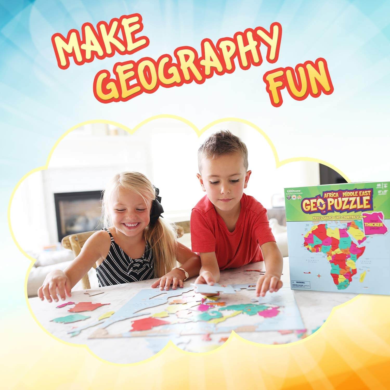 GeoPuzzle Africa Middle East by Geotoys 1