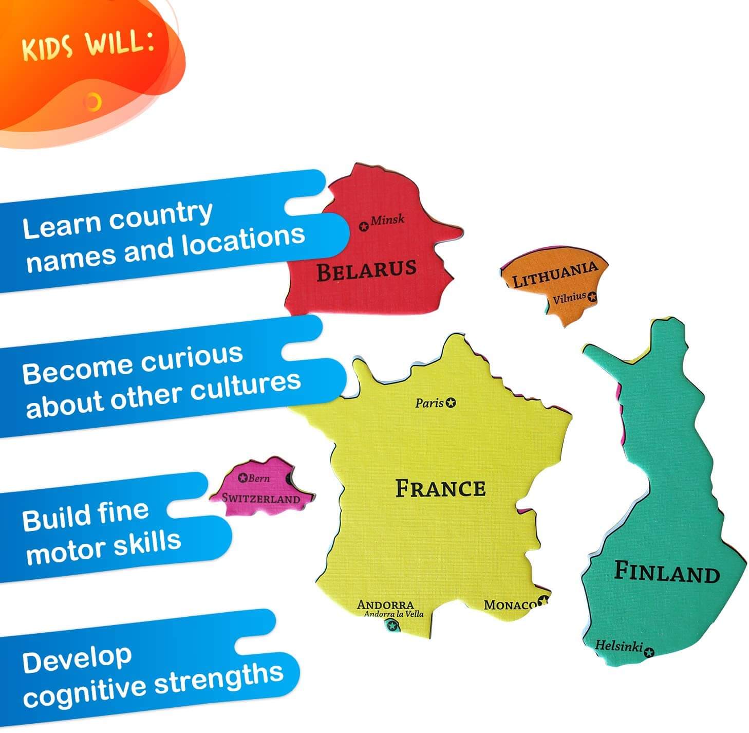 GeoPuzzle Europe by Geotoys 4