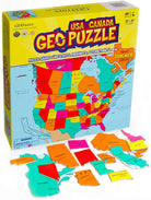 GeoPuzzle USA Canada by Geotoys