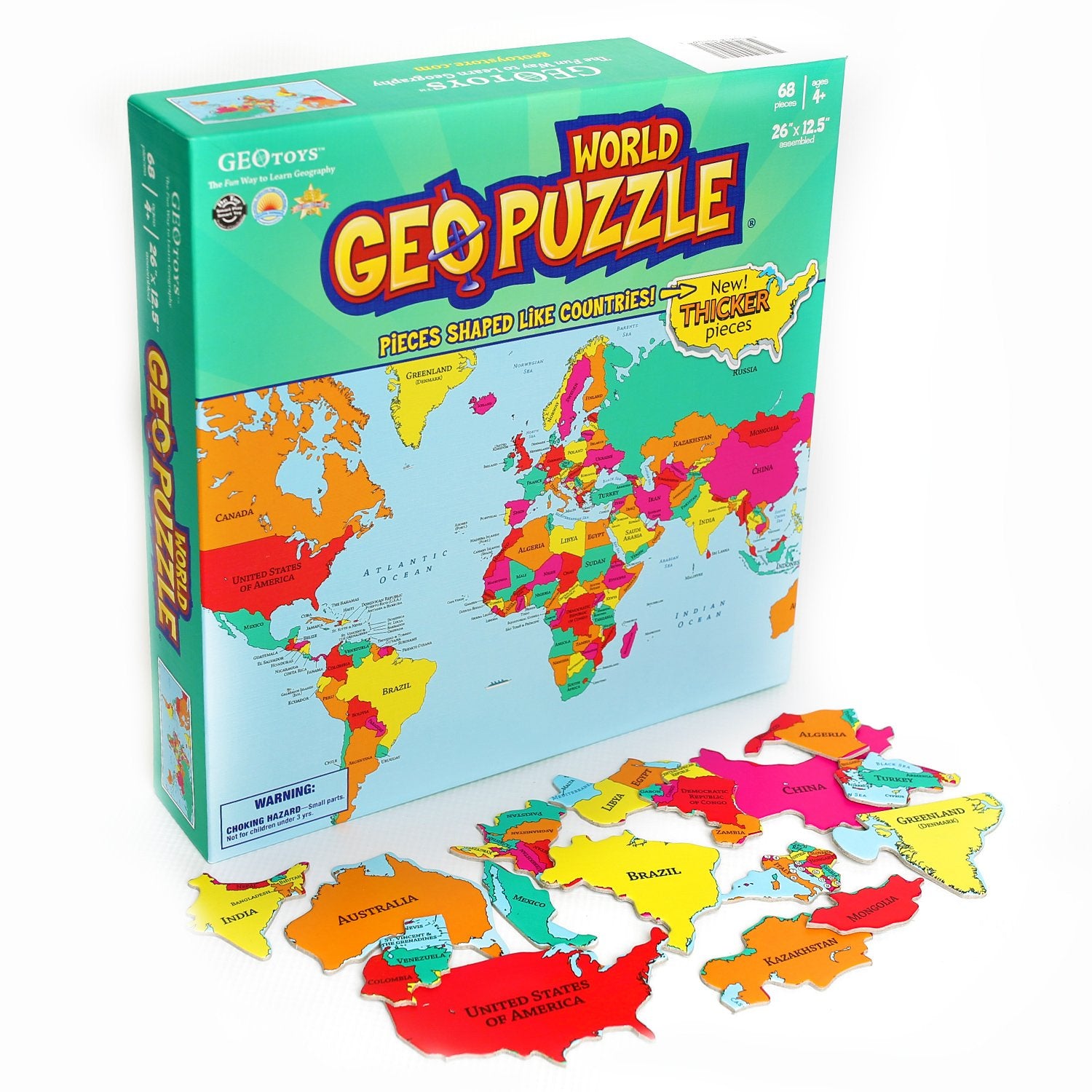 GeoPuzzle World – A2Z Science & Toys