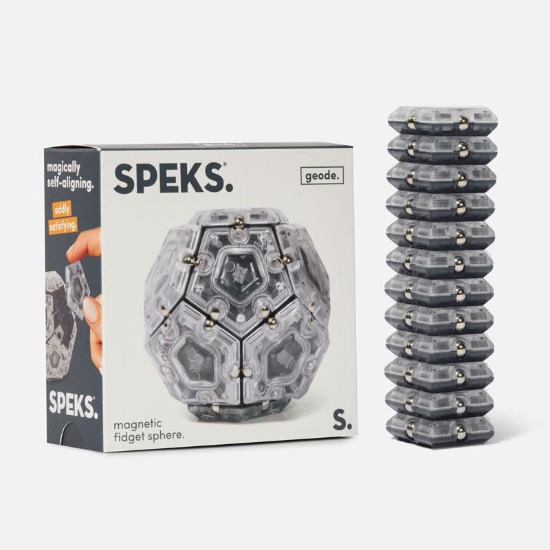 Geode Magnetic Fidget Sphere Black by Speks