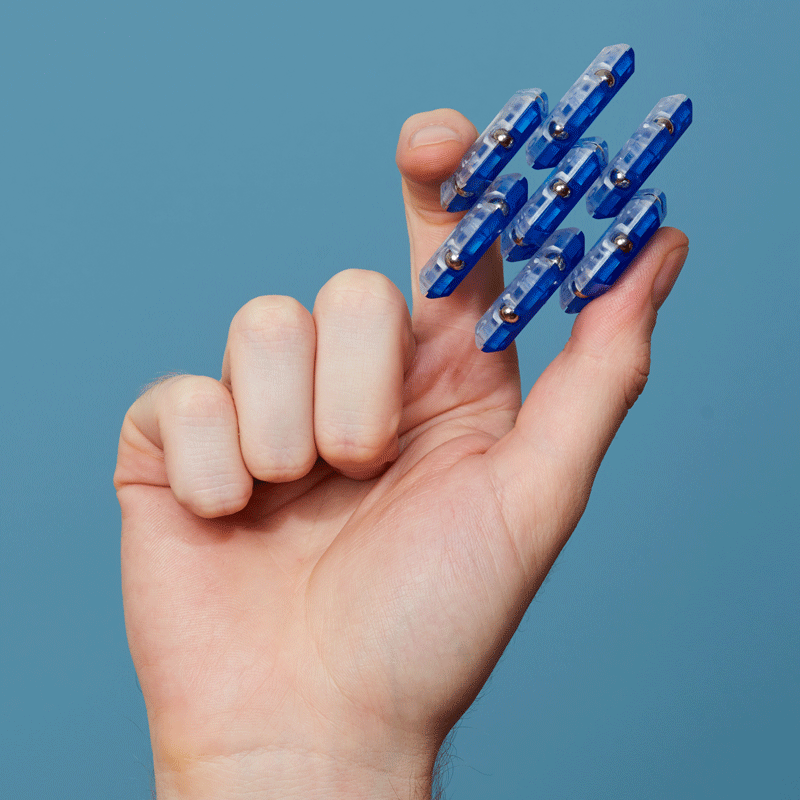 Geode Magnetic Fidget Sphere Cobalt by Speks 3