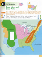 Geography U.S. and Canada Sticker Activity Book by Kumon 4