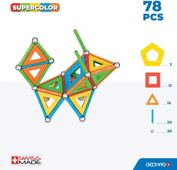 Geomag Supercolor Panels 78pc Set by Geomag 3
