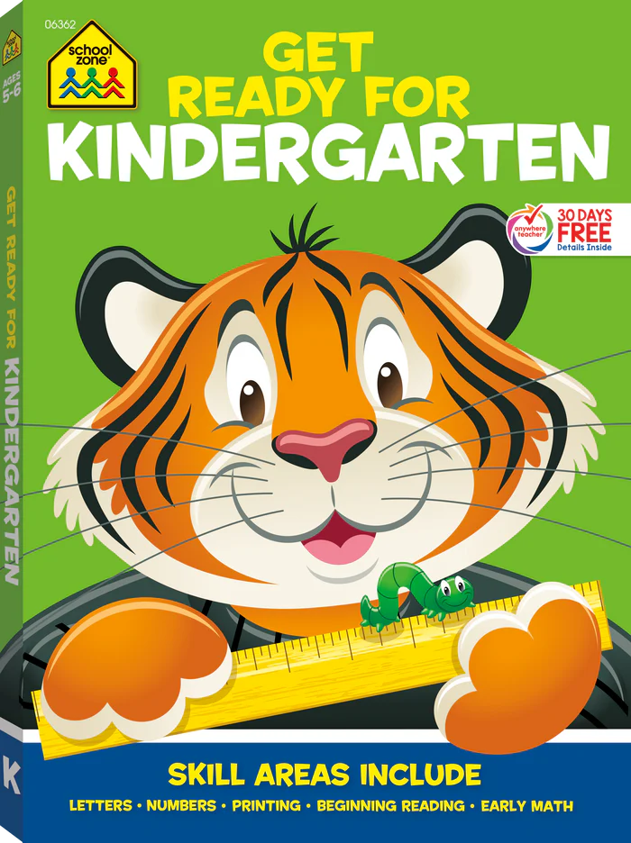 Get Ready For Kindergarten Workbook-by-School Zone