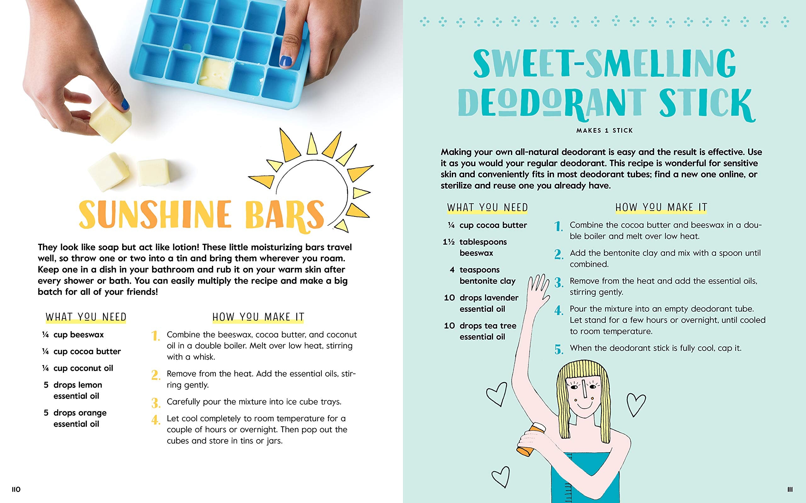 Girls Home Spa Lab All Natural Recipes Healthy Habits and Feel Good Activities to Make You Glow by Workman 5