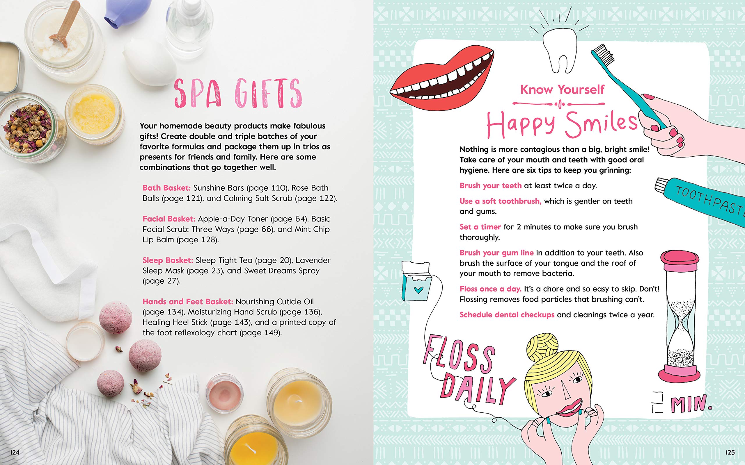 Girls Home Spa Lab All Natural Recipes Healthy Habits and Feel Good Activities to Make You Glow by Workman 6