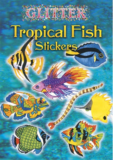 Glitter Tropical Fish Stickers by Dover Publications
