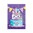 Glitter Unicorn Cake Card by Peaceable Kingdom