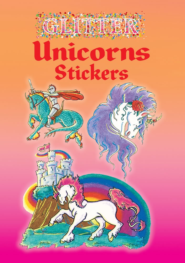 Glitter Unicorns Stickers by Dover Publications