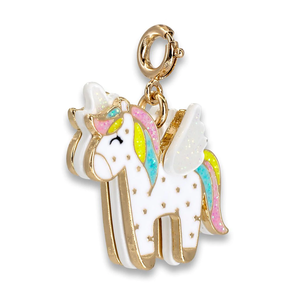 Gold Flying Unicorn Charm by Charm It 1